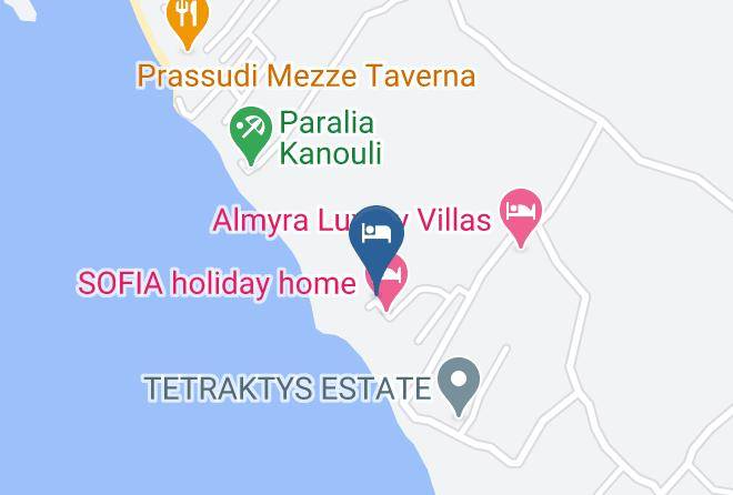 Kerkira - Angela Holiday Home Maps