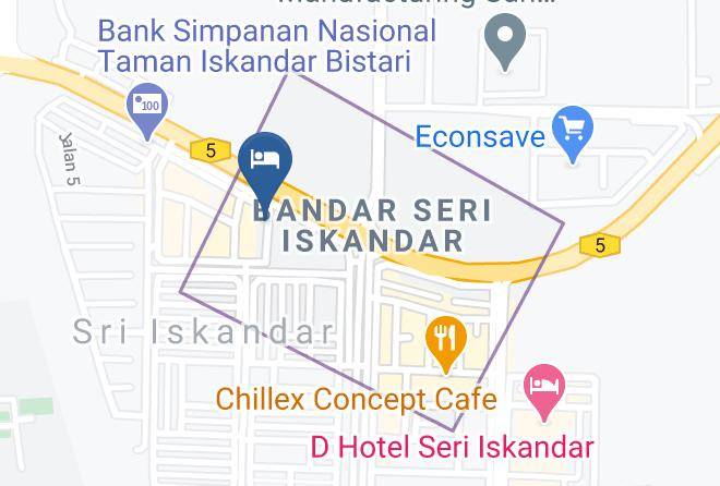 Perak Tengah District - Anggun Hotel Seri Iskandar Maps