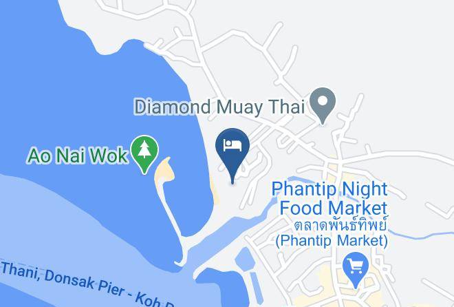 Amphoe Ko Pha Ngan - Angkana Hotel Bungalows Maps