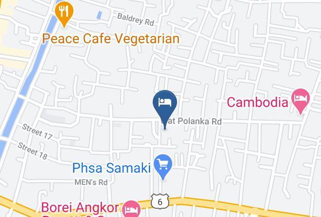 Angkor Hang Trop Hotel Karte - Siem Reap - Siem Reab Town