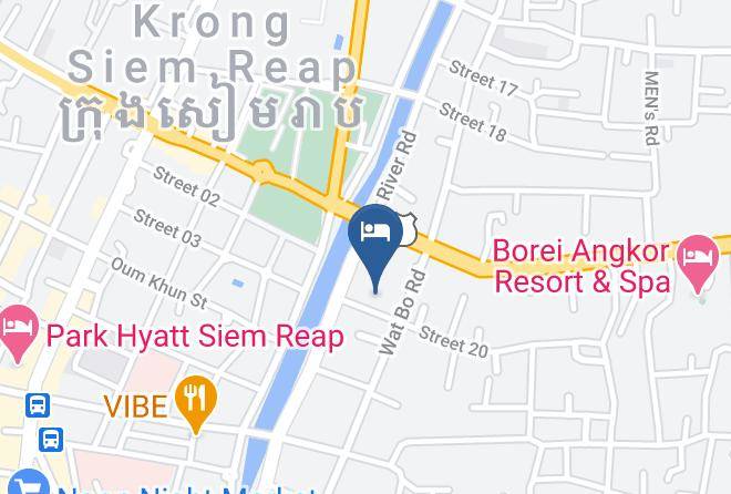 Angkor Panoramic Boutique Hotel Karte - Siem Reap - Siem Reab Town