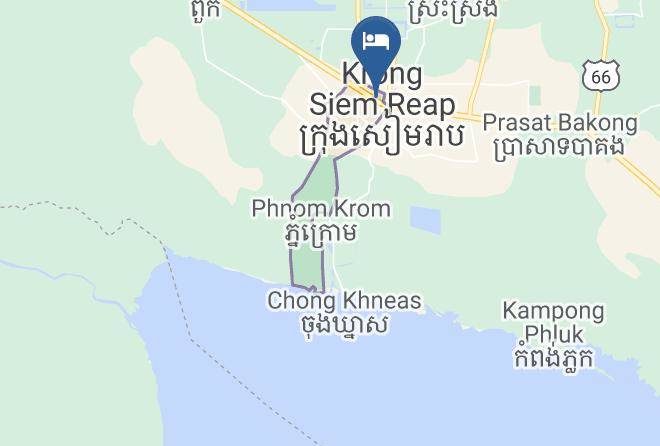 Angkor Paradise Hotel Kaart - Siem Reap - Siem Reab Town