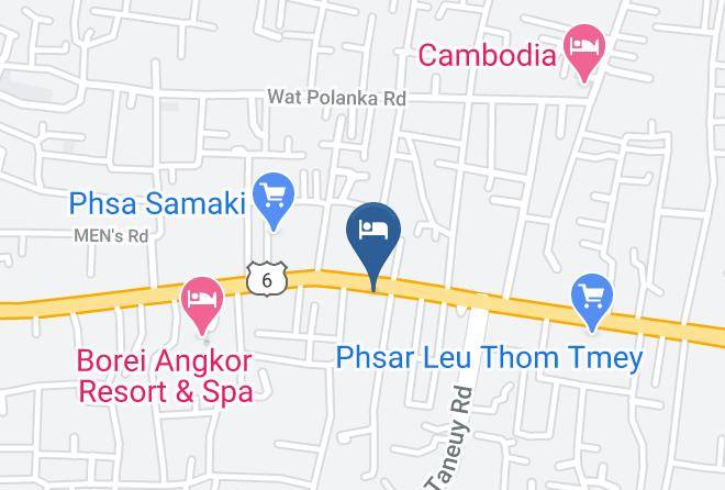Angkor Vattanak Pheap Hotel Karte - Siem Reap - Siem Reab Town