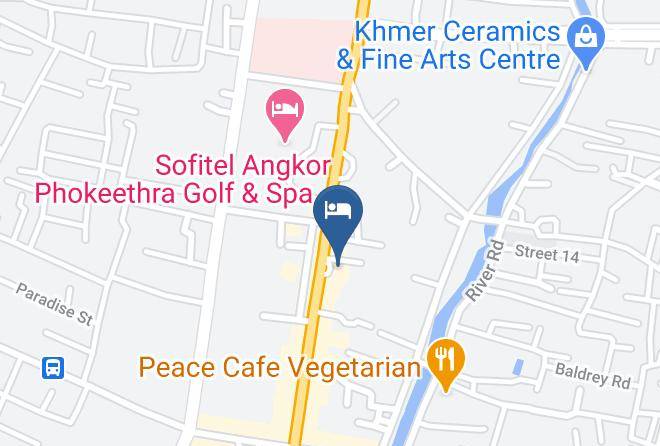 Angkor White Swan Hotel Karte - Siem Reap - Siem Reab Town