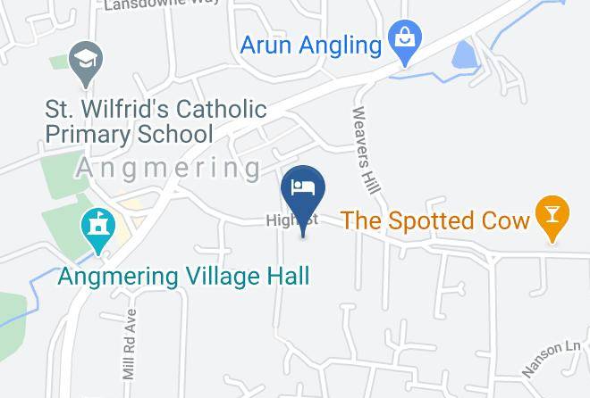 West Sussex - Angmering Manor Hotel Maps