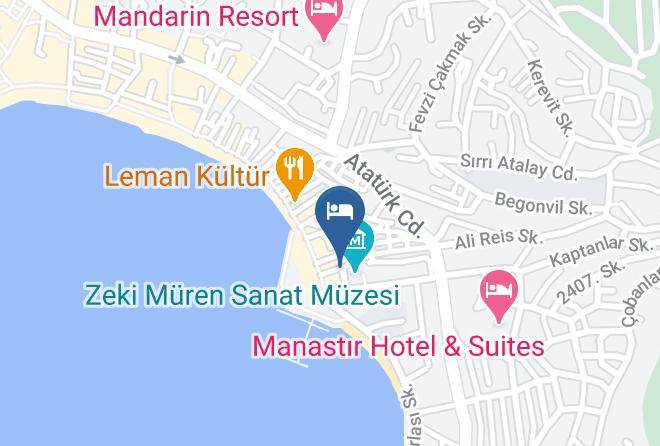 Bodrum - Angora Hotel Maps