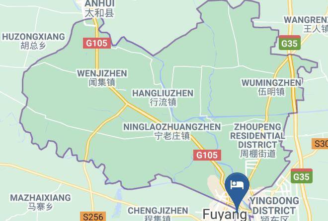 Fuyang - Anhui Fuyang Guomao Hotel Fuyang Maps