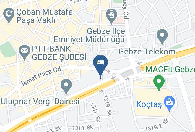 Gebze - Ani Rezidans Hotel Maps