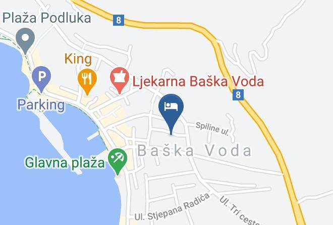 Baska Voda - Anini Dvori Maps