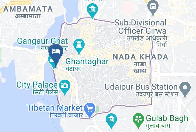 Udaipur - Anjani Hotel Maps