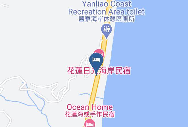 Anjiao Matou B & B Mapa - Taiwan - Hualiennty