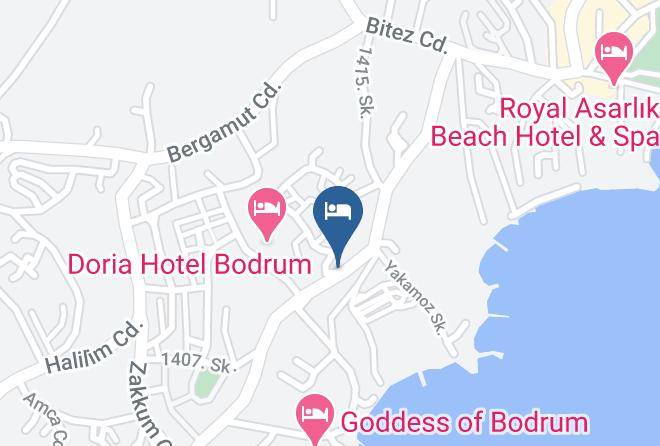 Bodrum - Anka Otel Maps