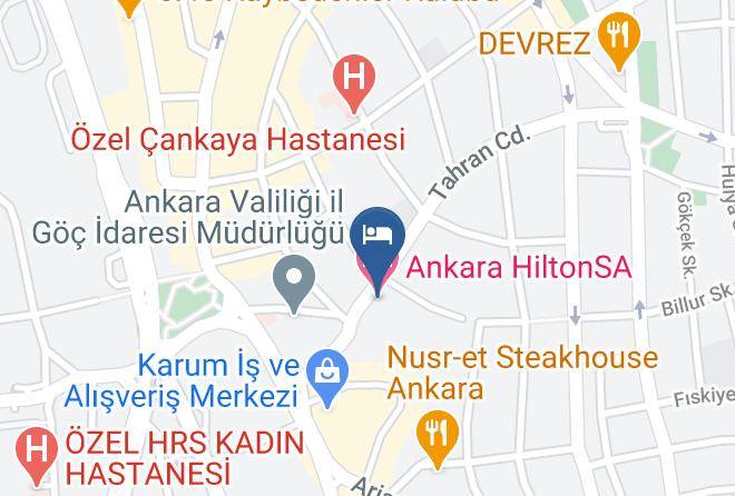 Cankaya - Ankara Hiltonsa Maps