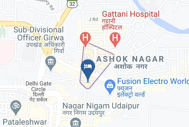 Udaipur - Ankur Hotel Maps