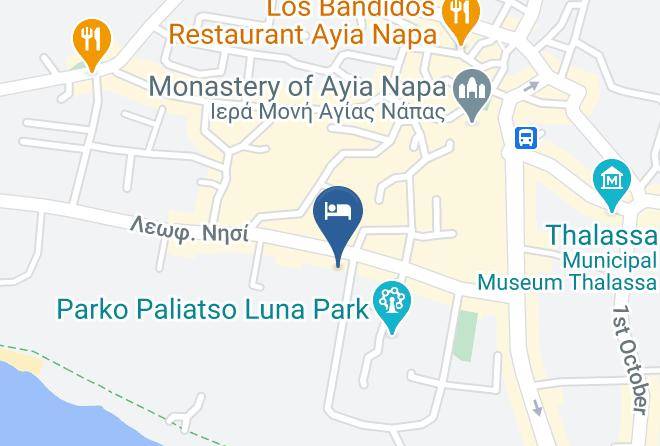 Cyprus - Napa Tsokkos Hotel Maps