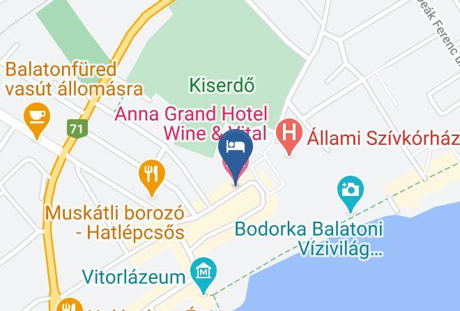 Balatonfured - Anna Grand Hotel Wine & Vital Maps