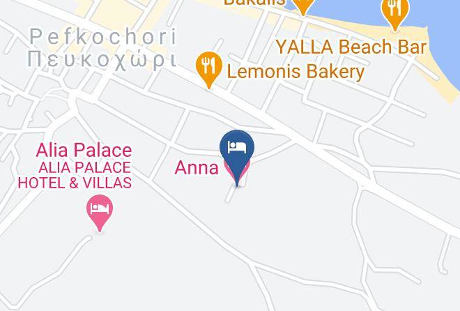 Khalkidhiki - Anna Hotel Maps