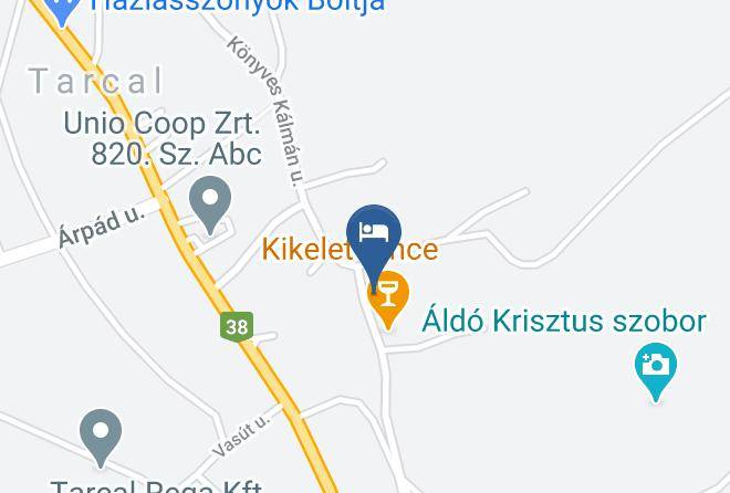 Anna Vendeghaz Tarcal Map