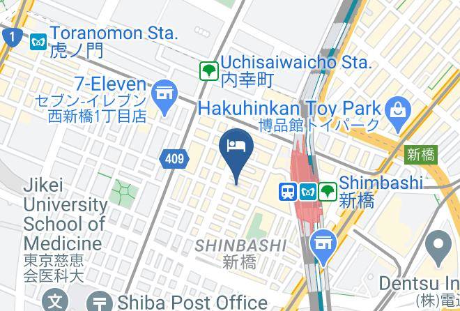Minato Ward - Hotel Check In Shimbashi Maps