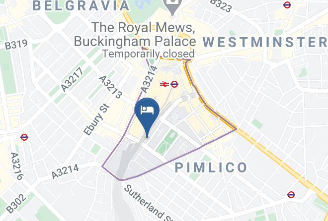 London - Annexe Hotel London Victoria Maps