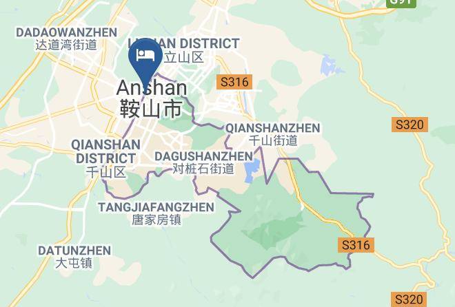 Anshan - Anshan Electric Industrial Hotel Maps