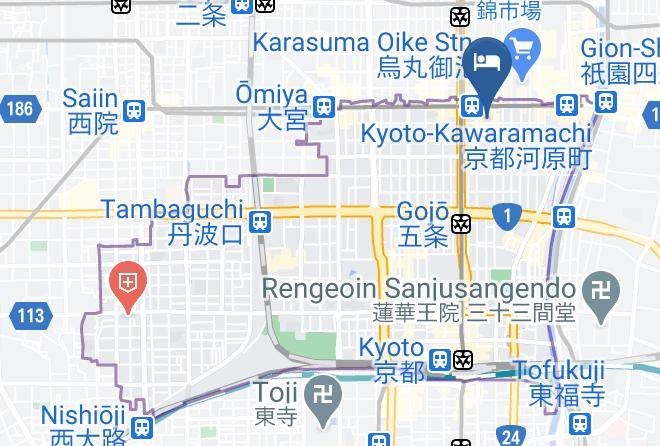 Anshin Oyado Kyoto Shijo Karasuma Map