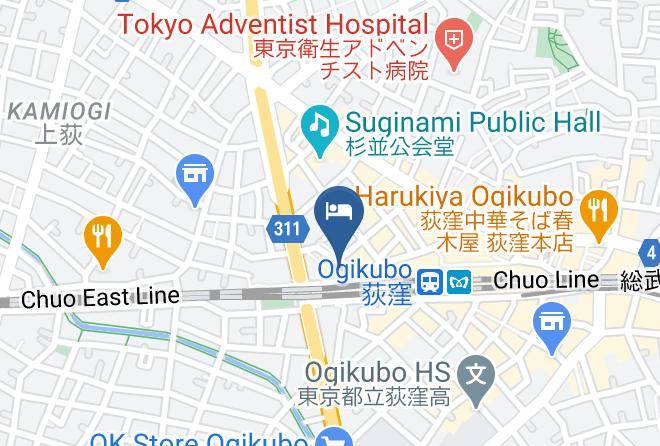 Suginami Ward - Anshin Oyado Premium Ogikubo Maps