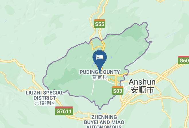 Anshun - Anshun Puding Hotel Maps