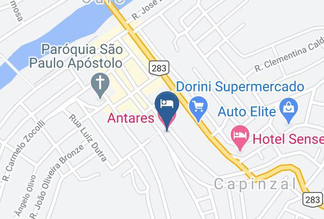 Capinzal - Antares Hotel Maps