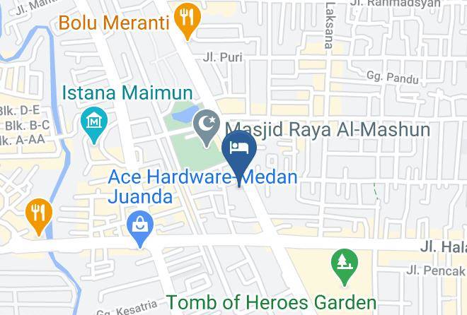 Kota Medan - Antares Hotel Maps
