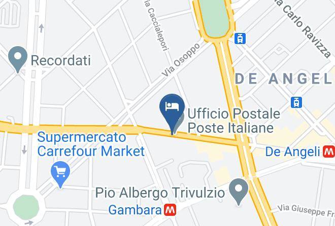 Milan - Antares Hotel Rubens Maps