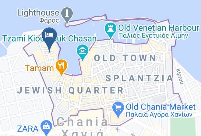 Khania - Antica Casa Suites Chania Crete Maps