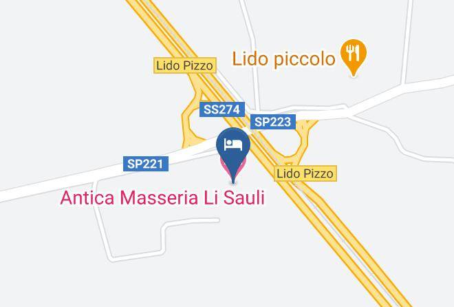 Lecce - Antica Masseria Li Sauli Maps