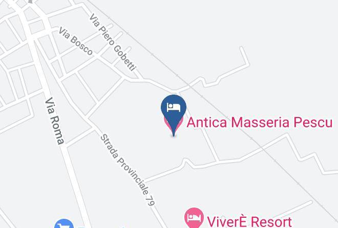 Lecce - Antica Masseria Pescu Maps