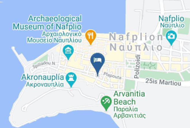 Argolis - Antico Di Moda Art Hotel Nafplion Maps