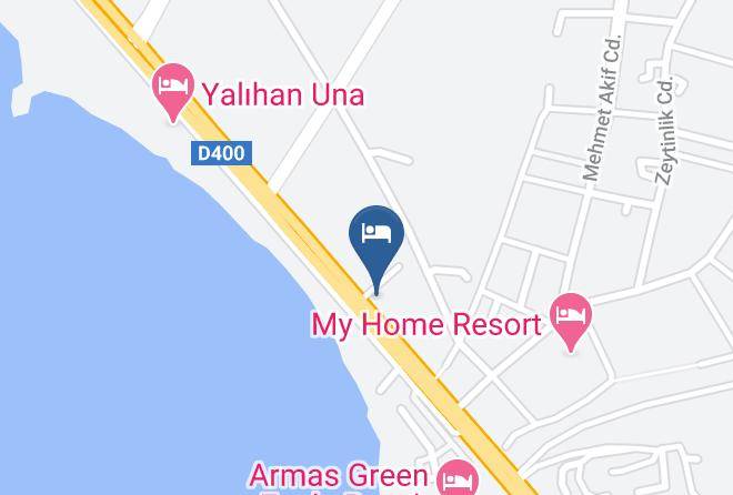 Alanya - Antik Otel Maps