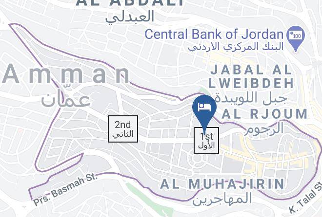 Amman - Antika Amman Hotel Maps