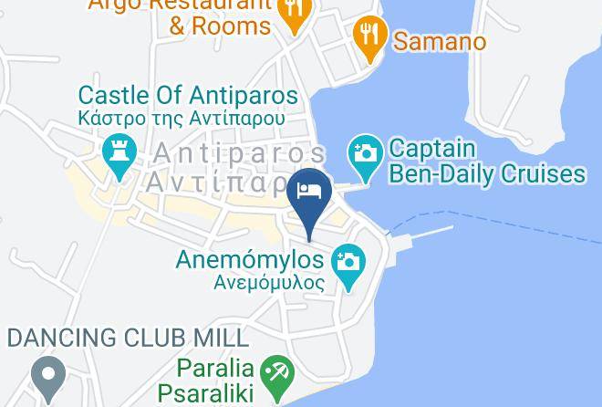 Paros - Antiparos Hotel Maps