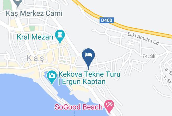 Kas - Antiphellos Otel Kas Maps