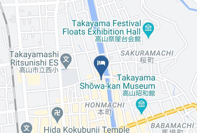 Takayama City - Antique Inn Sumiyoshi Maps