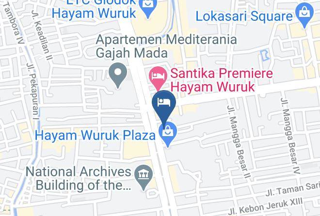 West Jakarta - Antoni Hotel Maps