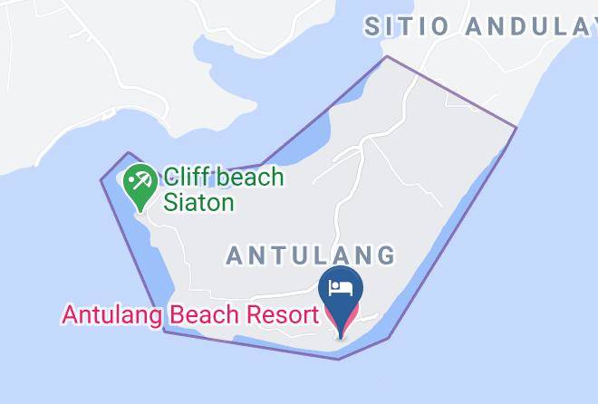 Negros Oriental - Antulang Beach Resort Maps