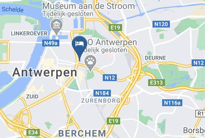 Antwerp - Antwerp Inn Hotel Maps