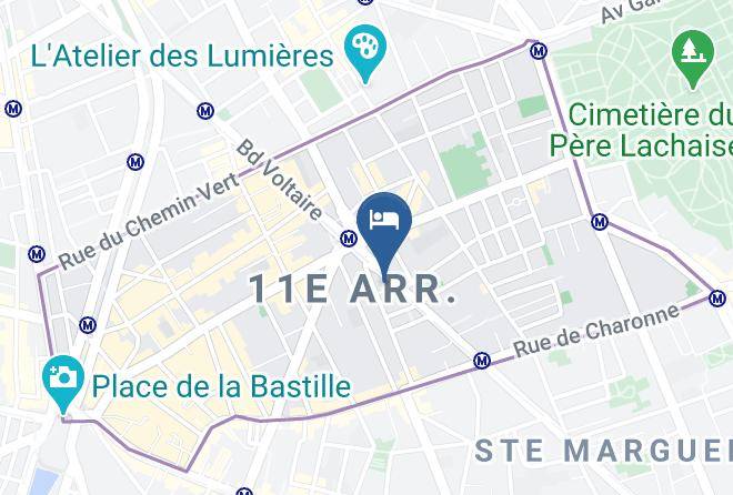 Paris - Anya Hotel Maps