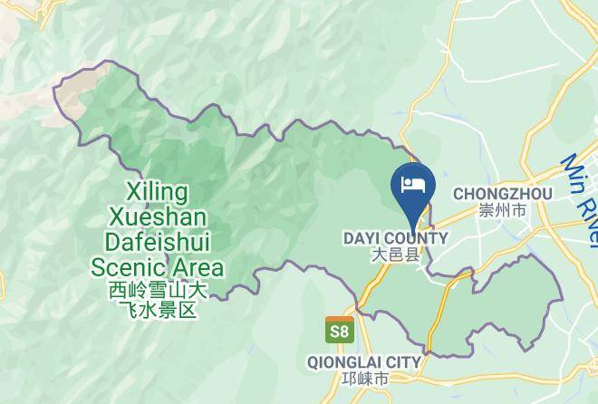 Chengdu - Anyi Xianting Hotel Dayi Maps