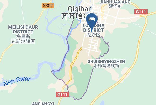 Qiqihar - Anyun Jituan Holiday Hotel Maps