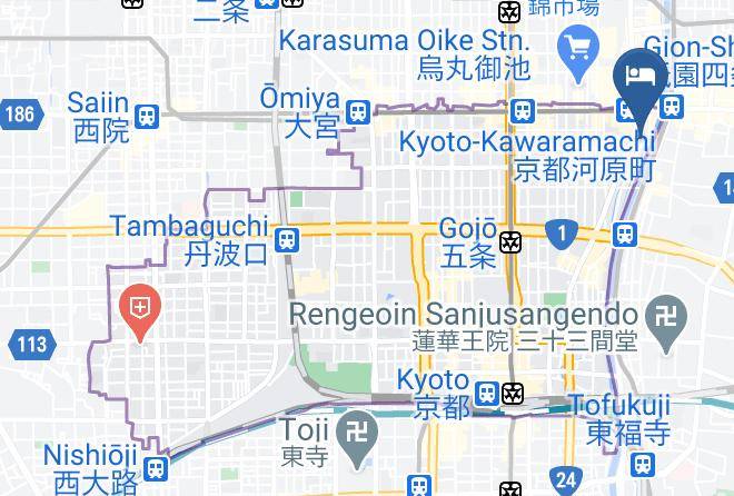 Kyoto City Shimogyo Ward - Aoi Hotel Kyoto Maps