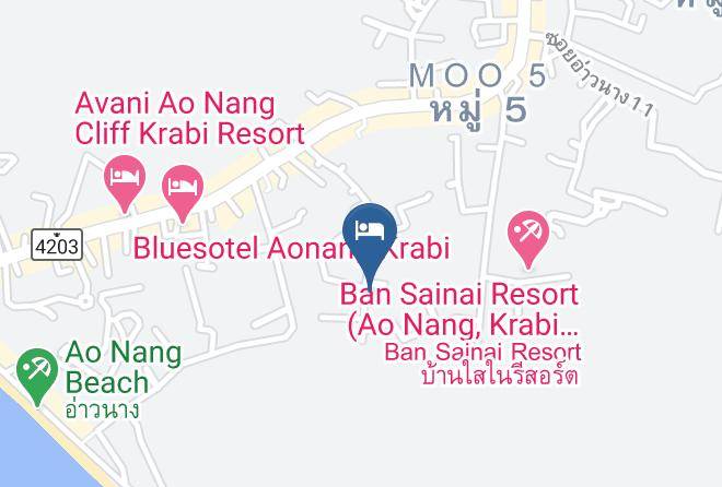 Mueang Krabi District - Aonang Silver Orchid Resort Maps
