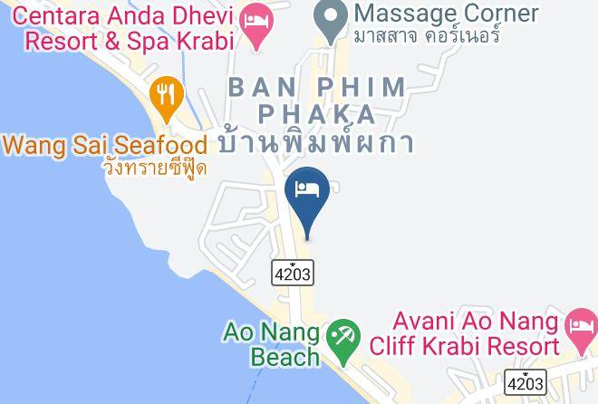 Mueang Krabi District - Aonang Sunset Hotel Maps
