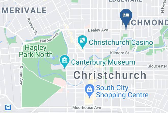 Christchurch - Aotea Motel Maps